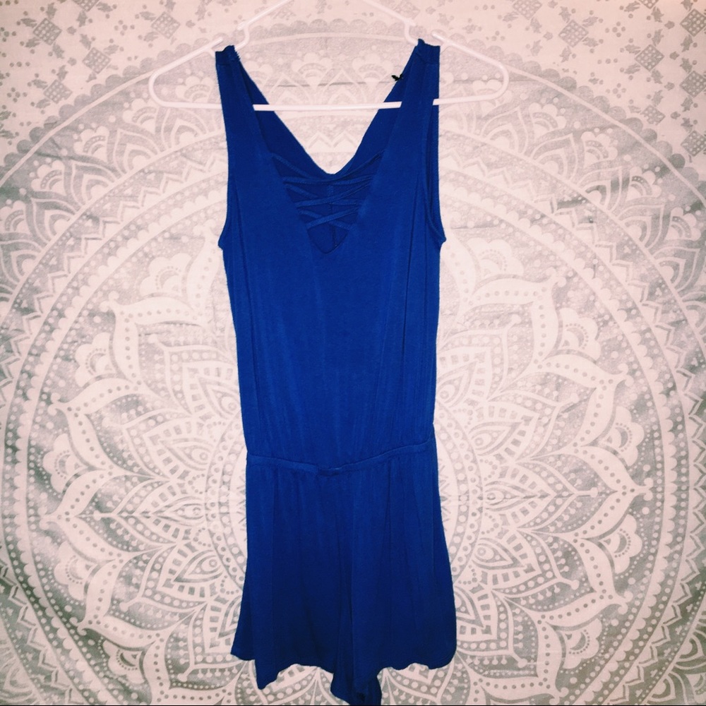 royal blue romper